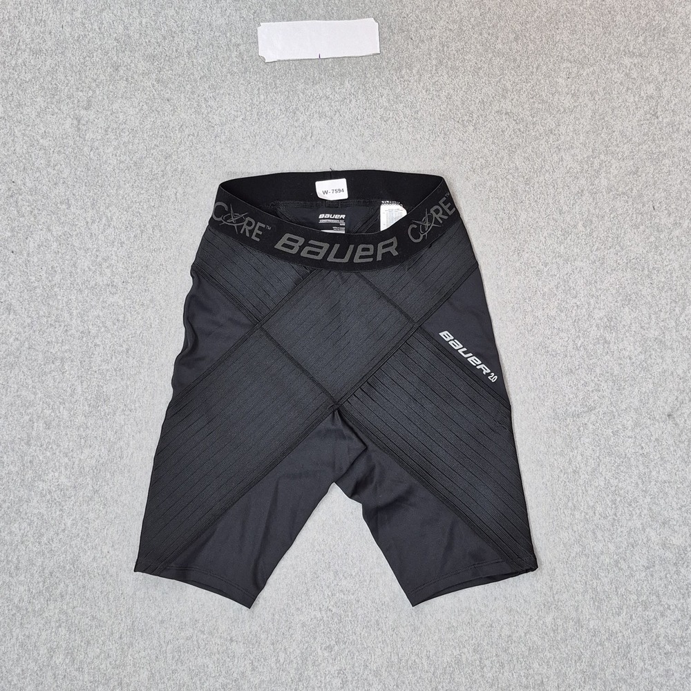 Bauer Core Men Shorts M Black Activewear Hockey Biker Compression